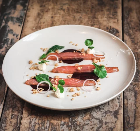 Hand Smoked Salmon at Llys Meddyg, Pembrokeshire